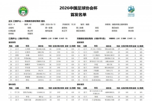 江西庐山对阵河南队首发：全华班较量，王上源、钟义浩亮相
