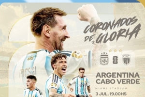 阿根廷发布海报预告与佛得角对决：全体成员，再度携手同行！