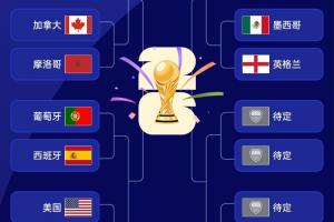 世界杯16强排位图:左半区已确定,阿根廷1/4区结果待揭晓